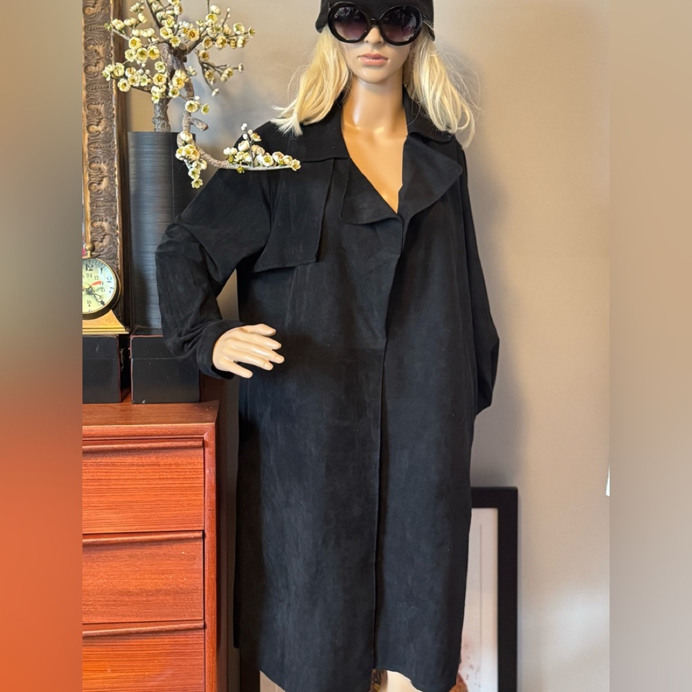 Blank NYC Black Trench Coat